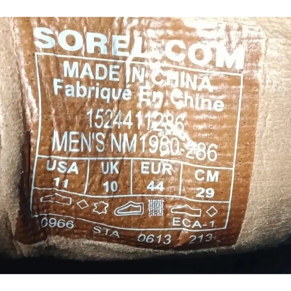 SOREL Chelsea Boot Men's Size 11 M Greely Suede Ankle Boots Brown - Picture 10 of 13